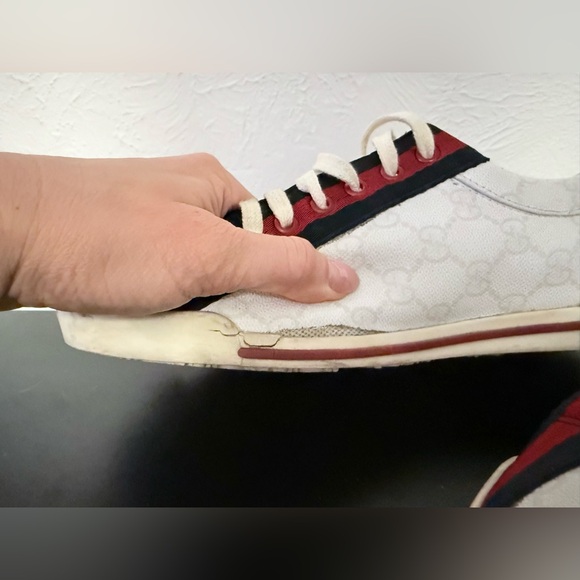 Gucci Web GG Canvas Sneakers with Script Heel - Project Pair - Picture 4 of 7